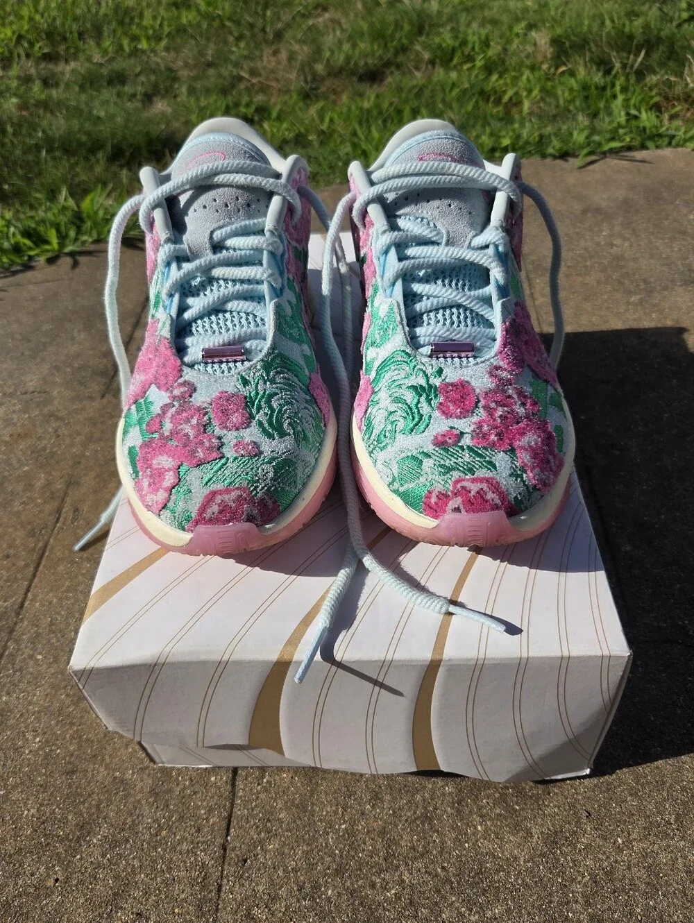 Nike LeBron 21 PRM Sneakers Father Of Pearl Grandmas Couch FV7275-400 Mens 7.5